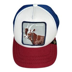 Goorin Bros Billy Goat Trucker Hat Red White Blue